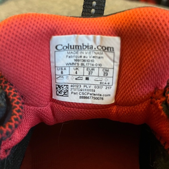 Columbia Fire Venture Waterproof Ladies shoes Black sz6 - Picture 7 of 11